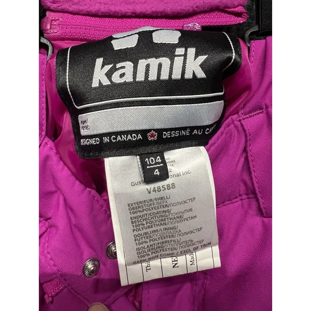 Kamik Harper Kids Pink Size 3-4 Insulated Snow Jacket And Pants‎ Bundle